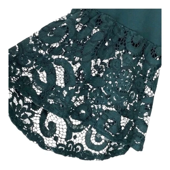 Nanette Lepore Dress Lace Sleeve Evergreen 22W - Picture 5 of 8